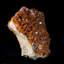 Vanadinite sur cristal de goethite