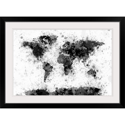 «World Map Paint Splash» par Francy, impression