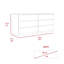 Commode double 6 tiroirs, dessus, noir-1177303208