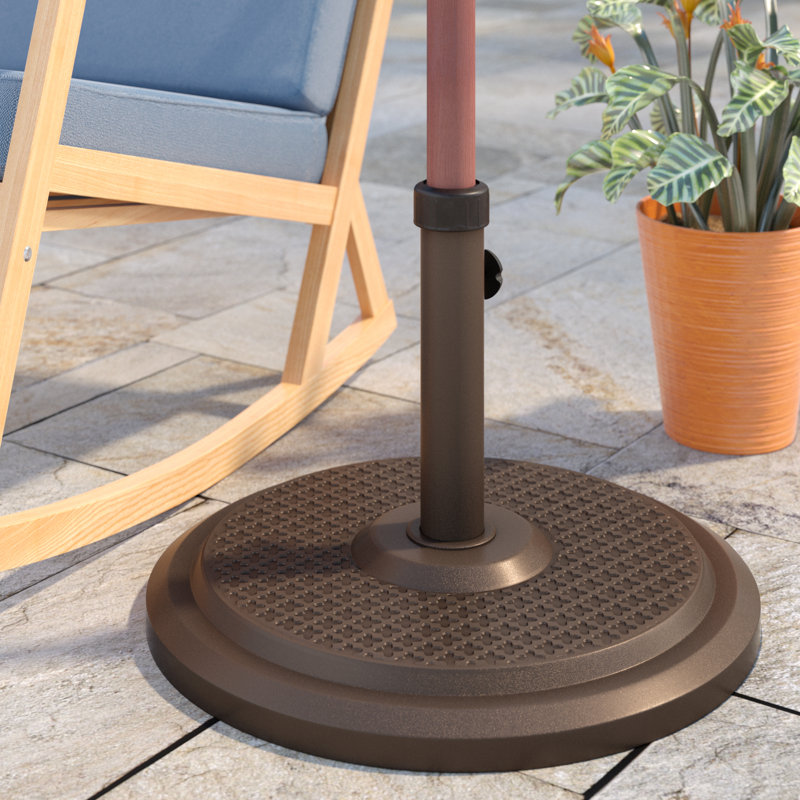 Base de parasol autoportante Kade Fiberstone, Bronze