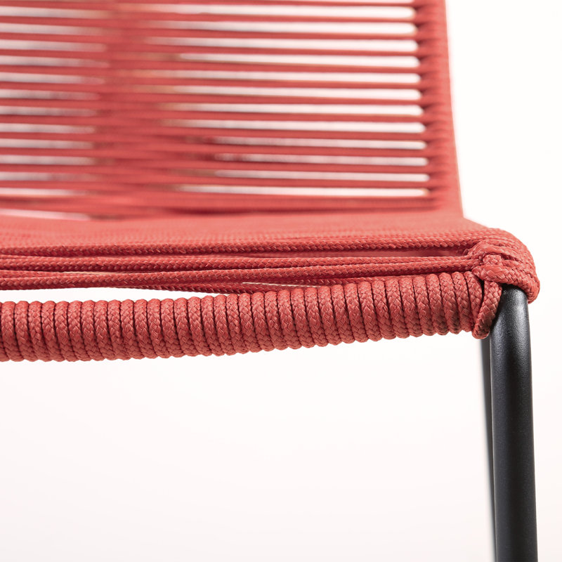 Tabouret de bar ou de table empilable Blomquist, Tabouret de bar (assise de 30 po de hauteur), Rouge brique