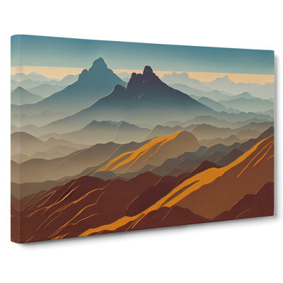Gorgeous Mountain Landscape - Wrapped Canvas