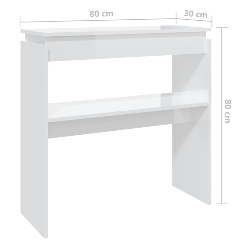 Console avec rangement compact en bois d'ingénierie, H 31,5 po x l 31,5 po x P 11,8 po, Brown oak