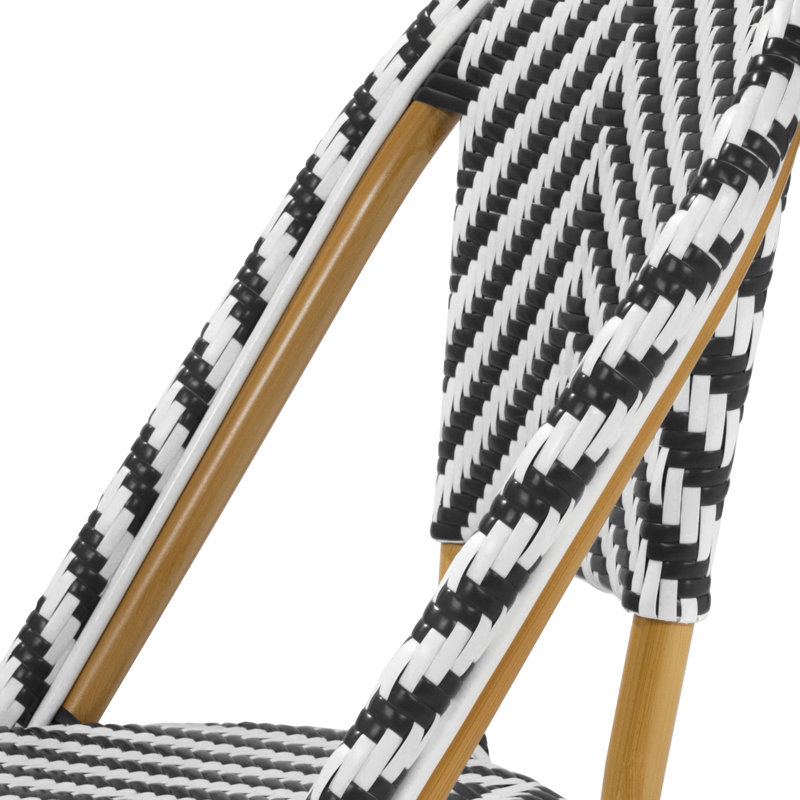 Chaise d'appoint Correll, Noir et blanc