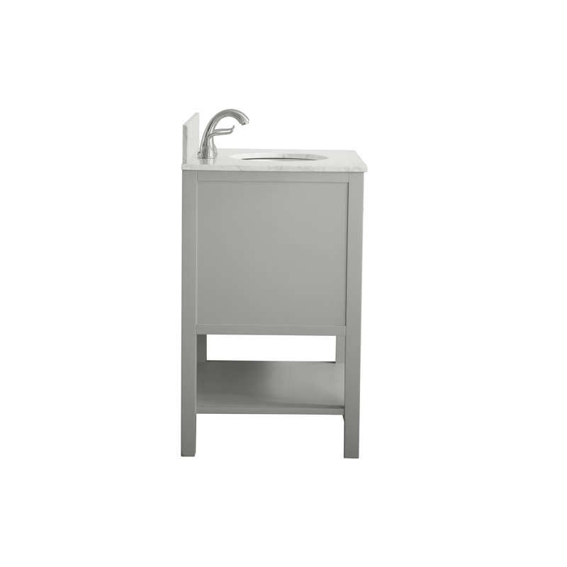  Ensemble de meuble-lavabo de 30 po / Finition de la base: Gris avec plateau Carrera