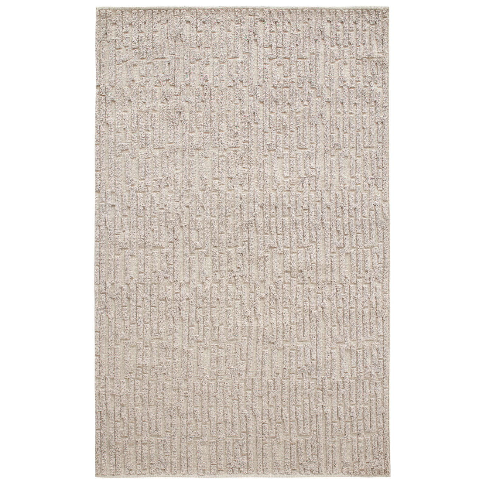 Gates Hand-Knotted Geometric Wool Rug, Runner 2'6" x 8', Metal