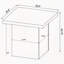 Table de bout en pin vieilli