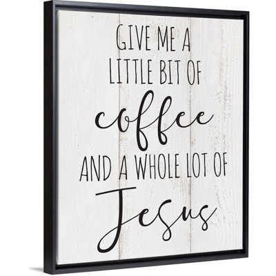 «Modern Faith - Coffee and Jesus», reproduction sur toile