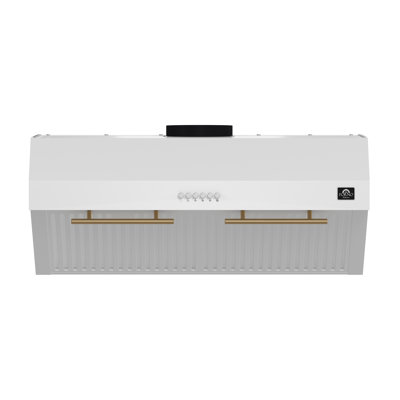 Bari Espresso 30" Under Cabinet 400CFM Range Hood, with additional Brass Filter Handles