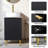 18'' Black Modern Free-Standing Single Bathroom Vanity Set