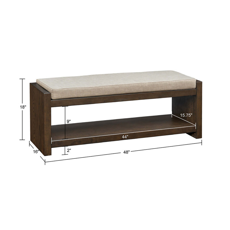 Hatixhe Polyester Upholstered Storage Bench