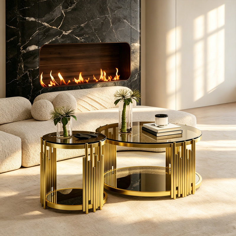 Ensemble de tables basses gigognes Redray