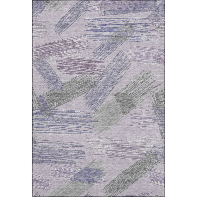 Premium Machine Washable Mehara AMF1696 Stripes Rug