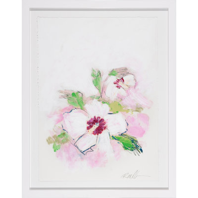 White Glove Series—Rose of Sharon Framed Print