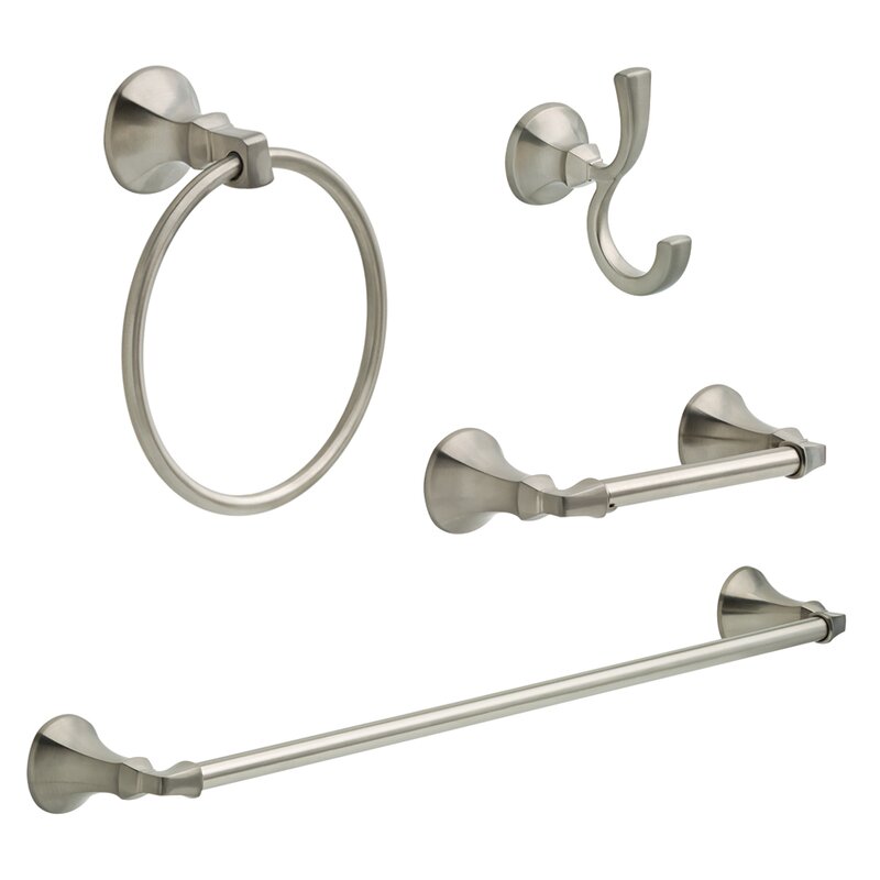 Delta Ashlyn Delta 4 Piece Bathroom Hardware Set & Reviews | Wayfair