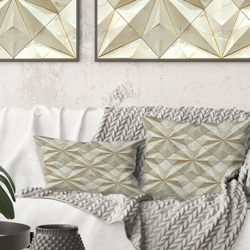 Coussin lombaire beige moderne Modern Star II