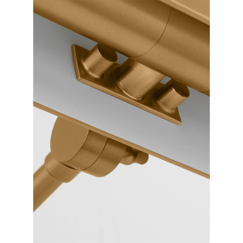 Romaine Dimmable Wall Mounted Picture Light, 7.75" H x 13" W x 9.13" D, Brushed Brass