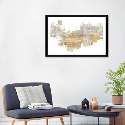 " Dynamic Gold On Grey II " by Alex Wise