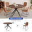Table de salle à manger de cuisine moderne 45,3 "l avec chaise de salle à manger h 32,8"-518643851