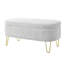 Banc de rangement ovale avec repose-pieds avec rangement et repose-pieds