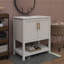 Meuble-lavabo de 30 pouces avec lavabo en céramique et rangement flexible-123658170