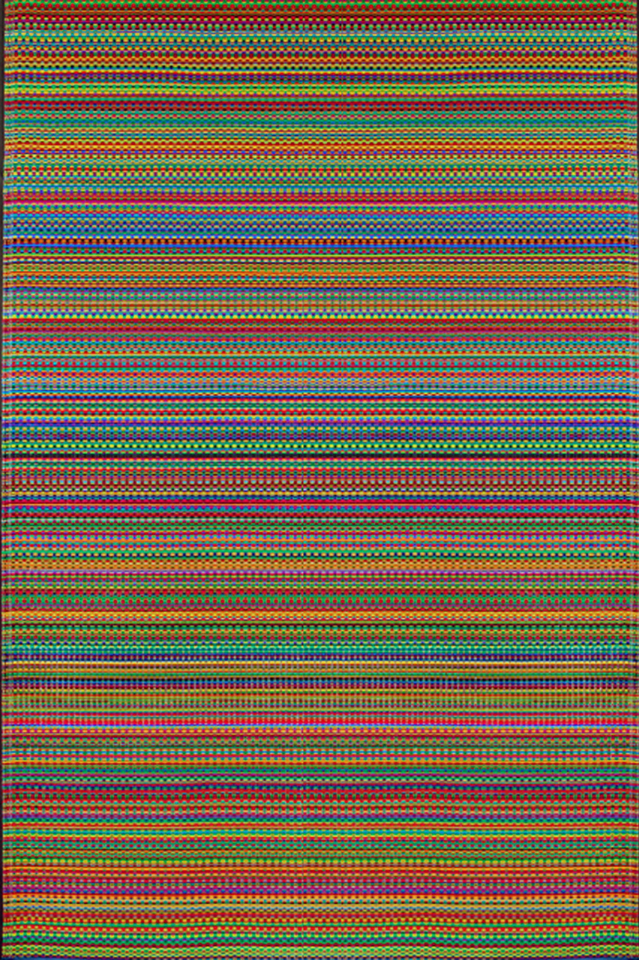 Mad Mats Striped Multi Colored Indoor/Outdoor Area Rug - Reversible, UV ...