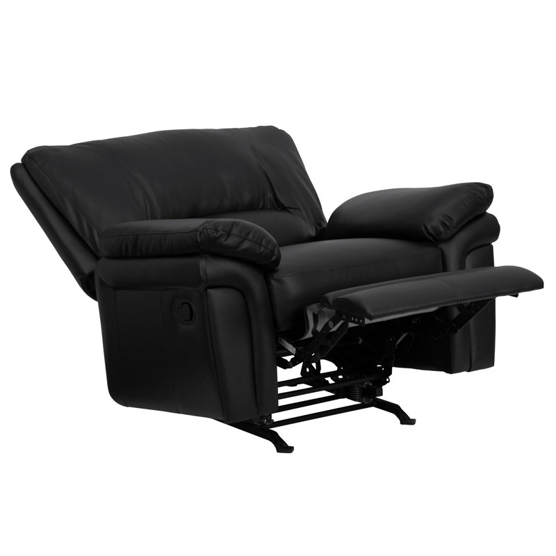 Leather Recliner, Black
