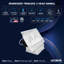 Luminaire encastré DEL rectangulaire à 2 têtes LUXRITE, pivotant à 360 ° + 15 °, 5CCT, 30W, 2000LM, faisceau 60 °, double intensité variable, IC et Wet 4-123101028