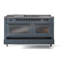 ILVE Nostalgie II 60 Dual Fuel Range, 5 Burners, Griddle, Frenchtop -1514149103-1514149245