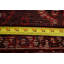 Tapis unique en laine noué à la main style Shiraz des années 1940 de 5 pi 6 po x 8 pi 3 po rouge nokta