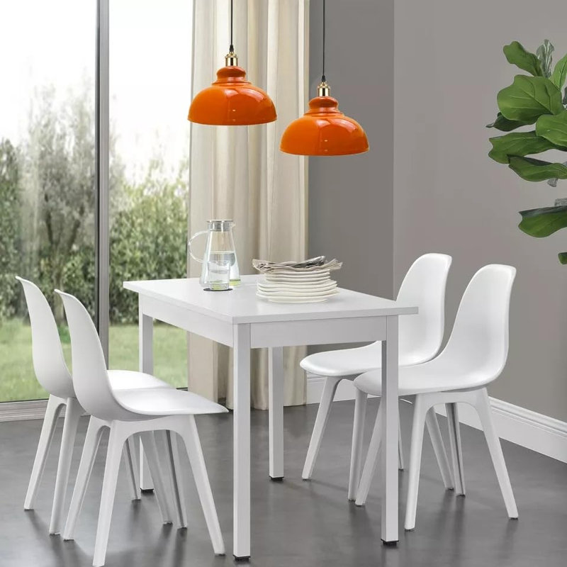 17cm H Metal Lamp Shade, Orange