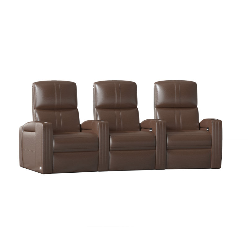 Rangée de cinéma maison Flash HR (rangée de 3), Acajou ultra