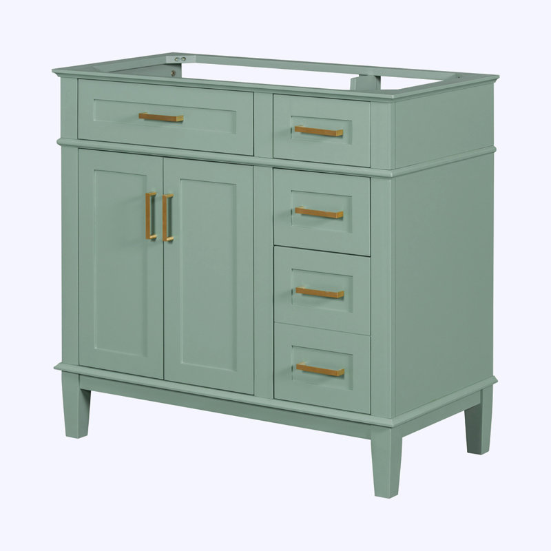 Modern Bathroom Vanity without Sink, Green