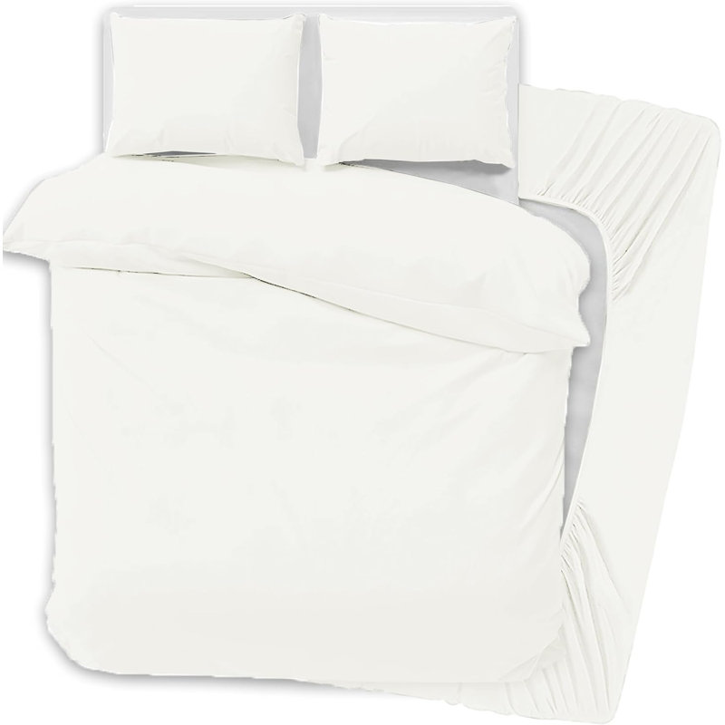 Microfiber Solid Colour Duvet Cover Set