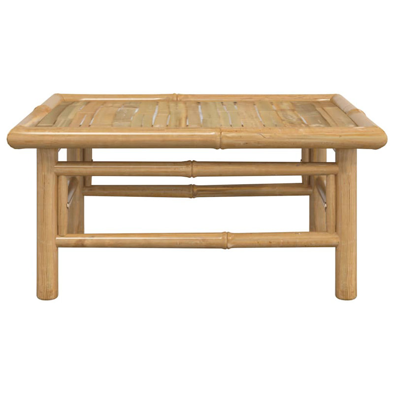Table basse d'extérieur en bambou naturel 25,6 x 21,7 x 11,8 po Garden Table