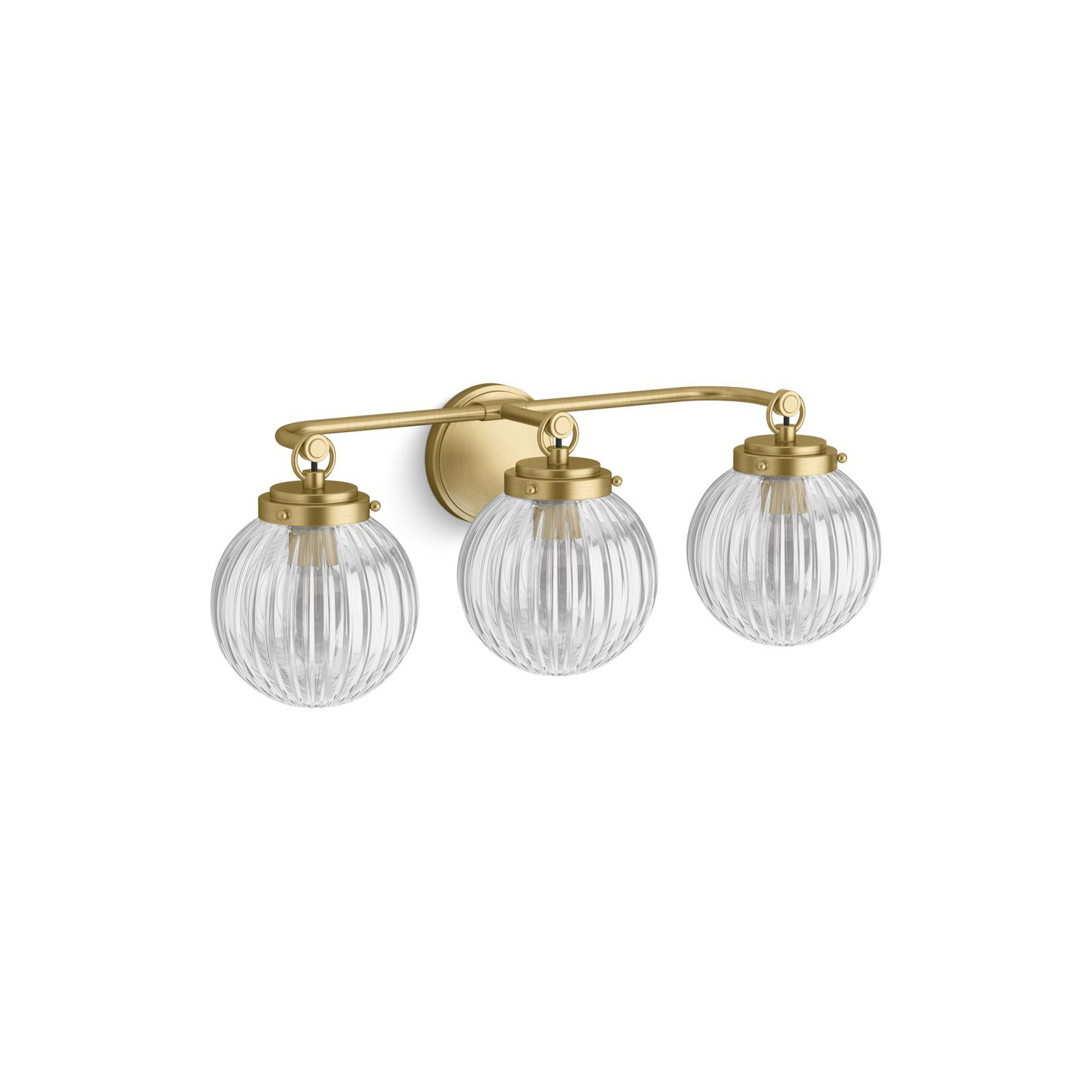 Embra By Studio McGee Three-Light Sconce, Brushed Moderne Brass