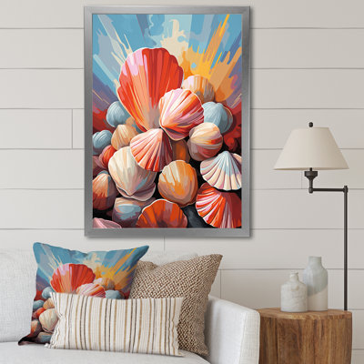 Impression sur toile Veendam Seashells Pop Art
