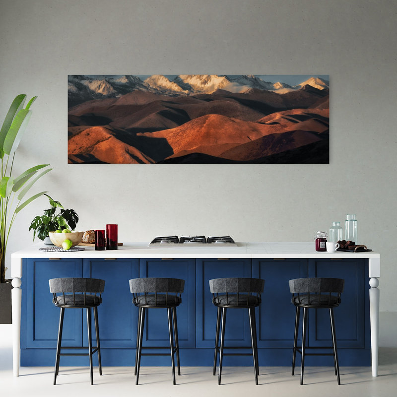 Ensembles de montagnes ensoleillées, paysage dramatique serein, montagne, paysage dramatique, H 20 po x l 60 po