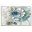 Indigold Watercolor Flower II - ensemble d'art mural sur toile encadré traditionnel de 3-72043114-72044073