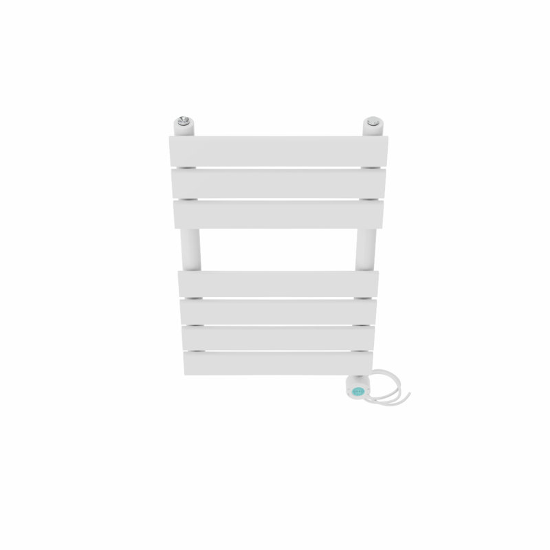 Flat Panel Towel Rail Heated Towel Rails, White, 65cm H x 40cm W x 6.2cm D