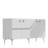 Modern Console Table, White & Silver, 100% Melamine Coated Particle Board, Thickness: 0.7 inches | Stylish Design for Entryway or Living Room, Durable & Elegant-193841684