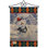 « bonhomme de neige », wonderland, impression 2 côtés en toile jute 19 x 13 po bonhomme de neige golf drapeau de jardin