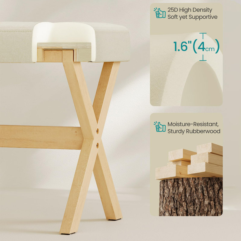 Manufactured Wood Accent Stool, Summer Sand