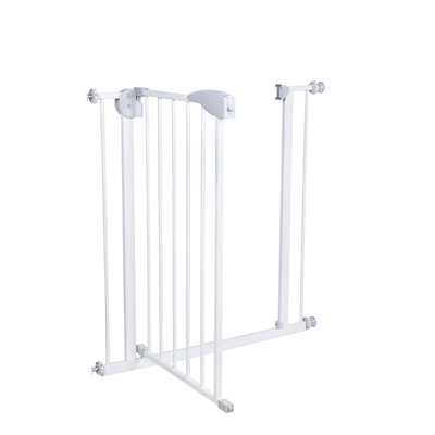 Walk-through Baby & Pet Gate, Double-lock Safety Gate With Auto-close