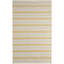 Tapis rayé tissé à plat à la main Perci - jaune soleil / crème-98304721