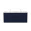 Ensemble de meuble-lavabo double 48 po avec deux tiroirs et éclairage DEL 48 po-678839322
