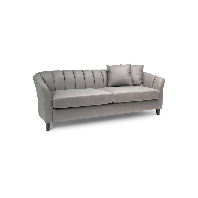 Sligo 4 Seater Velvet Sofa, Steel Grey Velvet