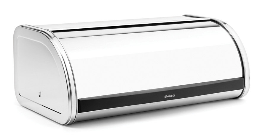 Brabantia Roll Top Bread Box, Brilliant Steel