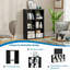 Étagère de rangement en bois à 6 cubes avec rangement ouvert pour le salon, la chambre à coucher et le bureau noir-620950271