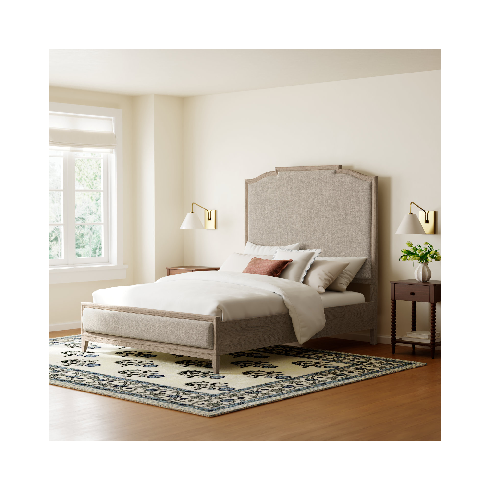 Nadine Upholstered Bed, Queen